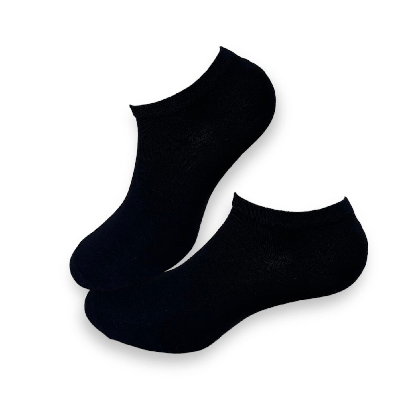 6 Paia Lucchetti Socks Milano Uomo Fantasmini Donna Cotone Nero Bianco Grigio Con Silicone Nel Tallone