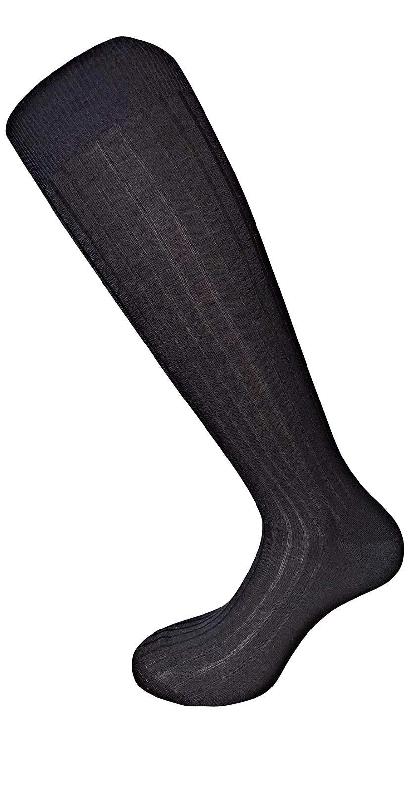 6 Paia Lucchetti Socks Milano Calze Uomo Lunghe Filo Di Scozia 100% Cotone Rimagliate Made In Italy