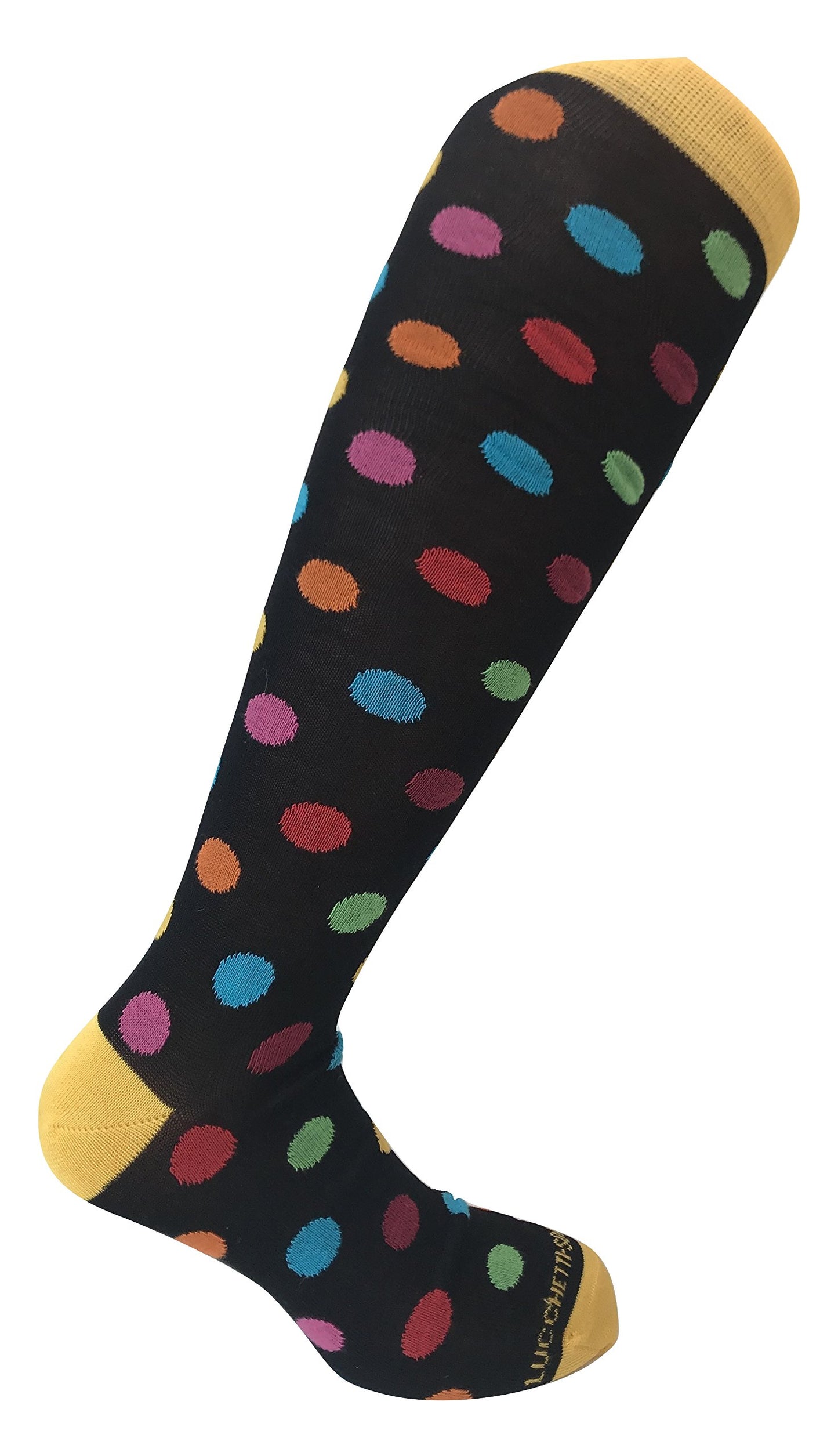 Lucchetti Socks Milano confezione con 3 paia calze fashion colorate di tendenza uomo estive leggere lunghe Taglia Unica (Set Pois Color A)