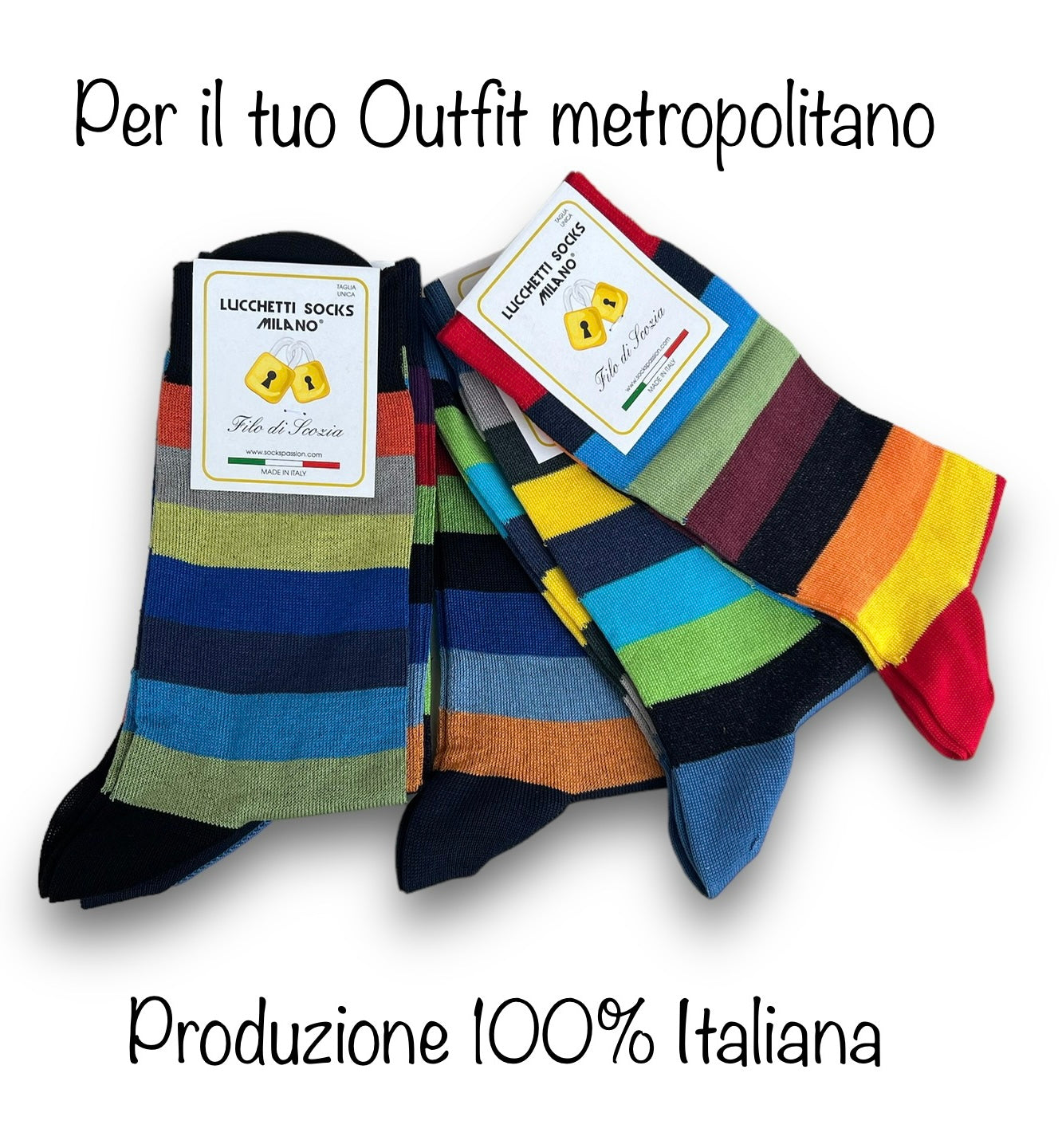 6 Paia Lucchetti Socks Milano Calze Uomo CORTE In Cotone Filo Di Scozia Elasticizzato Estive In Fantasia