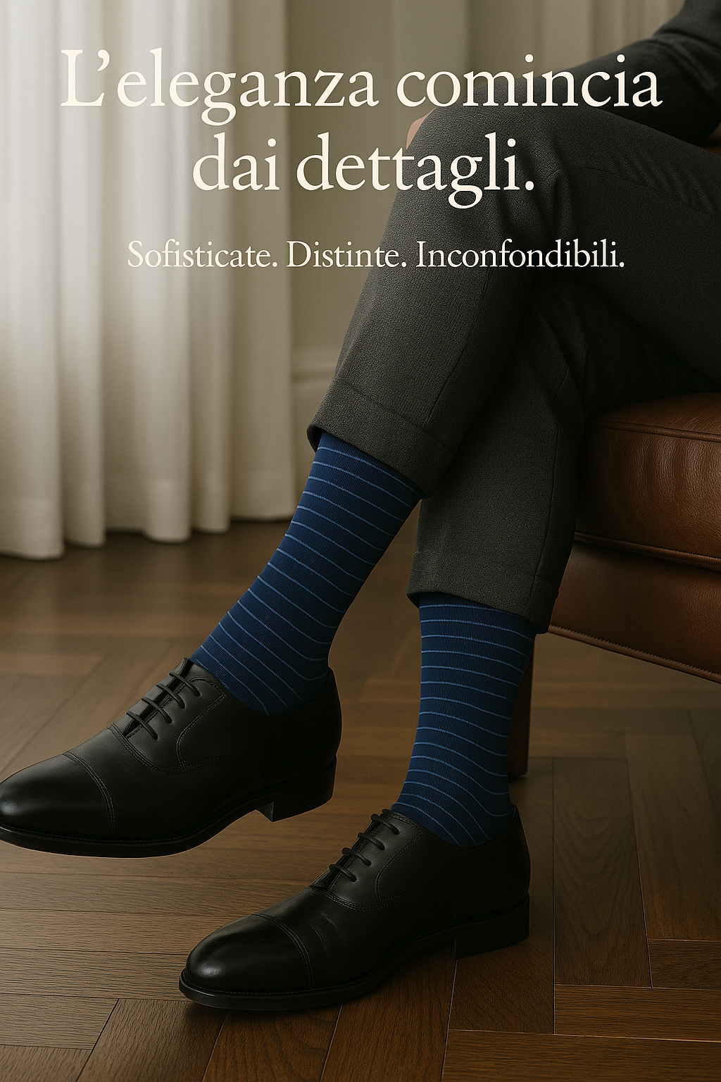 6 Paia Lucchetti Socks Milano Calze Uomo Lunghe Filo Di Scozia 100% Cotone Rimagliate Made In Italy