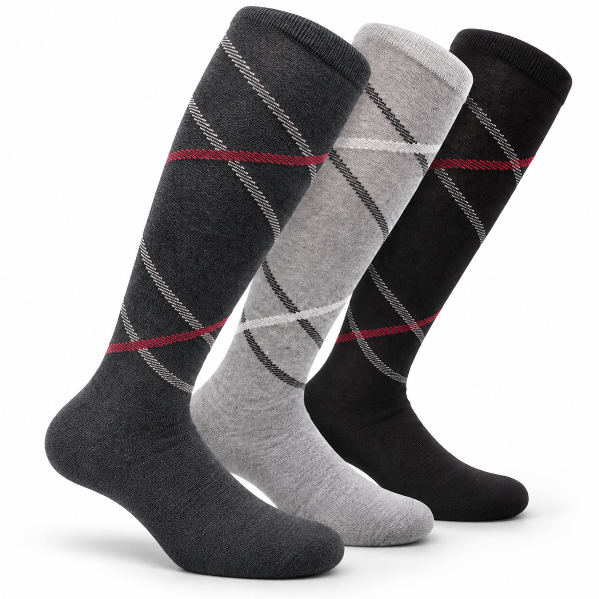 Calze Uomo Nere Lunghe Caldo Cotone Eleganti Classiche 3 o 6 Paia