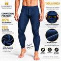 Calzamaglia Termica Uomo in Pile Calda per Moto Sci Outdoor Inverno