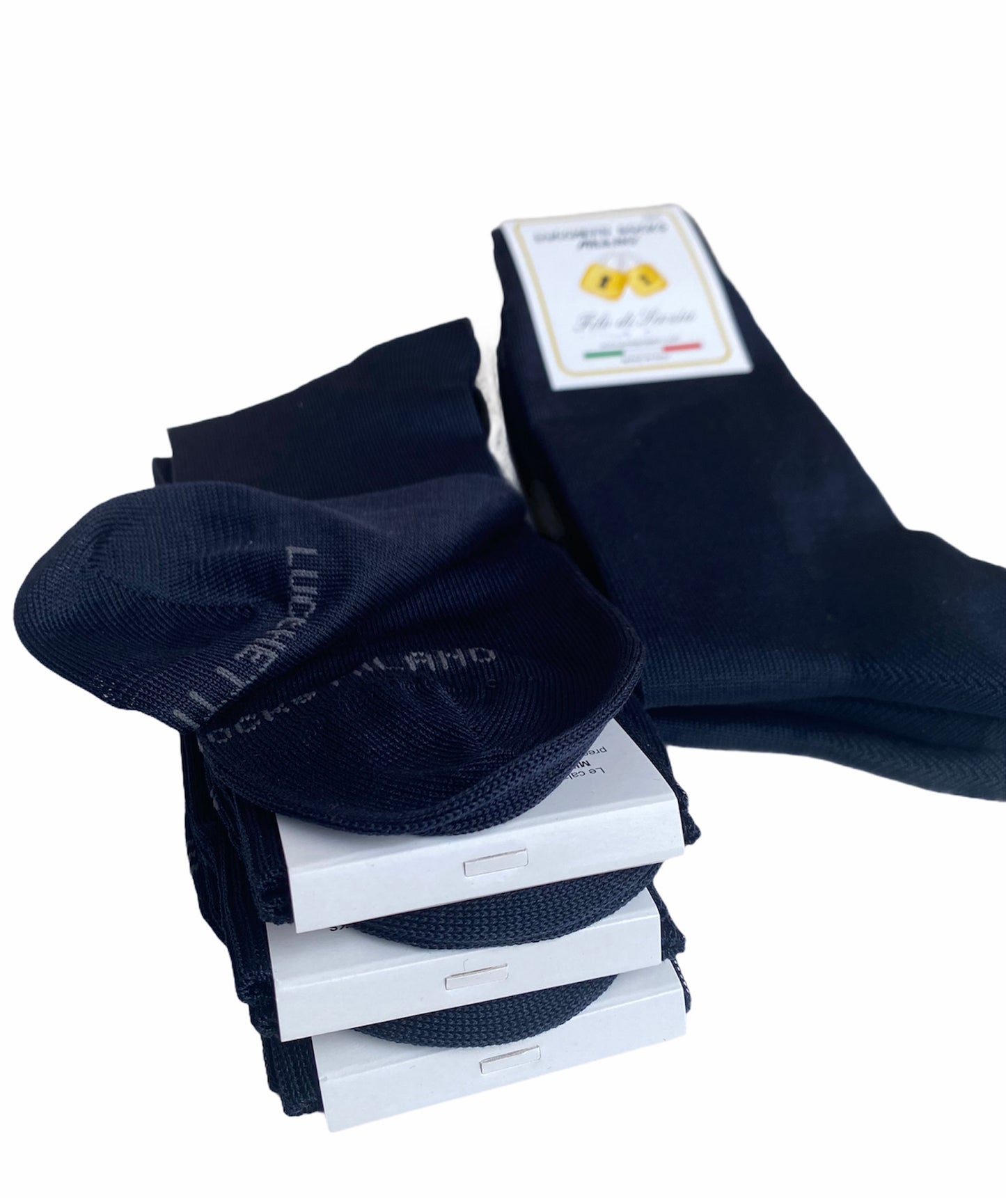 6 Paia Lucchetti Socks Milano Calze Uomo CORTE In Cotone Filo Di Scozia Elasticizzato Estive In Fantasia