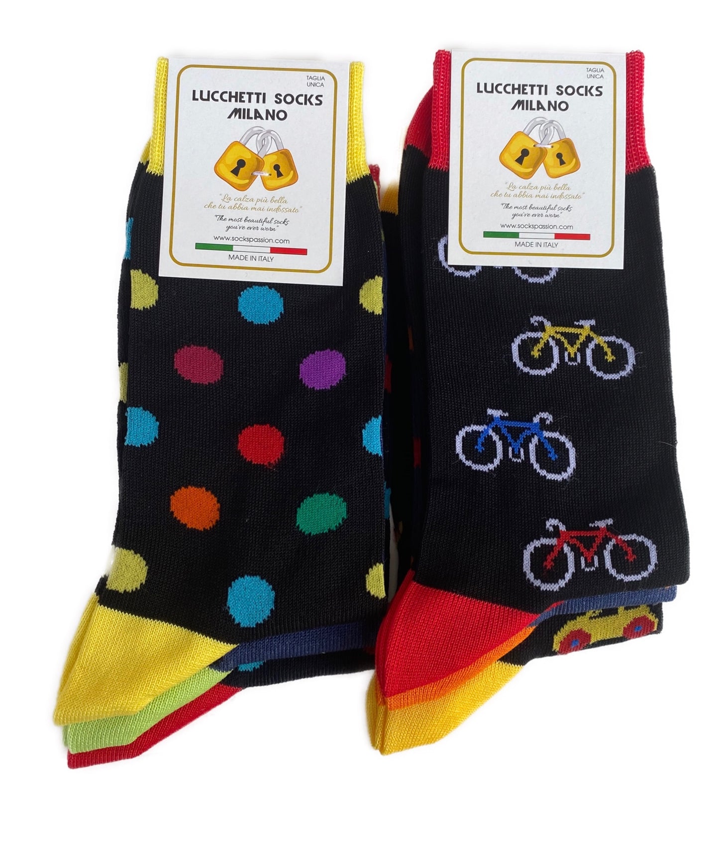 6 Paia Lucchetti Socks Milano Calze Uomo CORTE In Cotone Filo Di Scozia Elasticizzato Estive In Fantasia