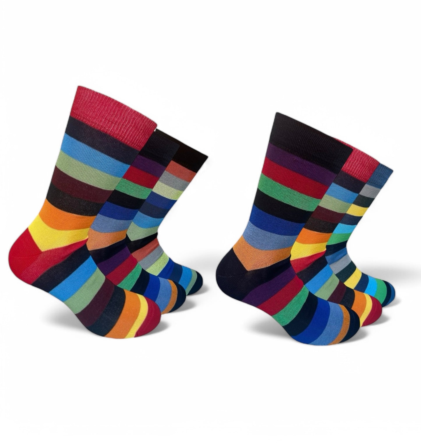 6 Paia Lucchetti Socks Milano Calze Uomo CORTE In Cotone Filo Di Scozia Elasticizzato Estive In Fantasia