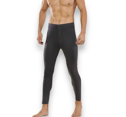 Lucchetti Socks Milano Calzamaglia Termica Uomo Pile -Sottotuta Moto- Pantaloni Termici Uomo Pile- Collant Uomo Invernale - Pantaloni da Lavoro Invernali - Leggins Uomo