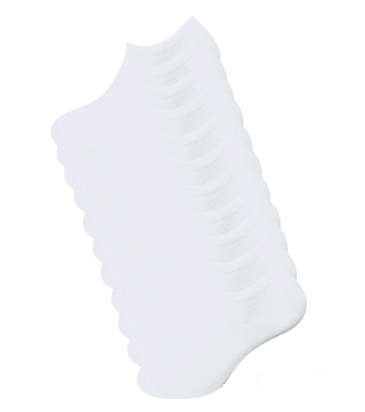 6 Paia Lucchetti Socks Milano Uomo Fantasmini Donna Cotone Nero Bianco Grigio Con Silicone Nel Tallone