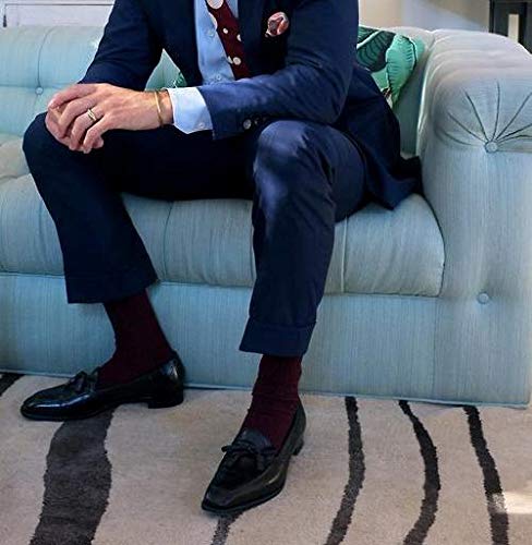 6 Paia Lucchetti Socks Milano Calze Uomo Lunghe Filo Di Scozia 100% Cotone Rimagliate Made In Italy