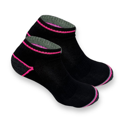 Lucchetti Socks Milano Calzini da Lavoro Donna Fantasmini con Soletta in Spugna di Cotone Colori Fluo Taglie 35-38 e 39-42 Made in Italy