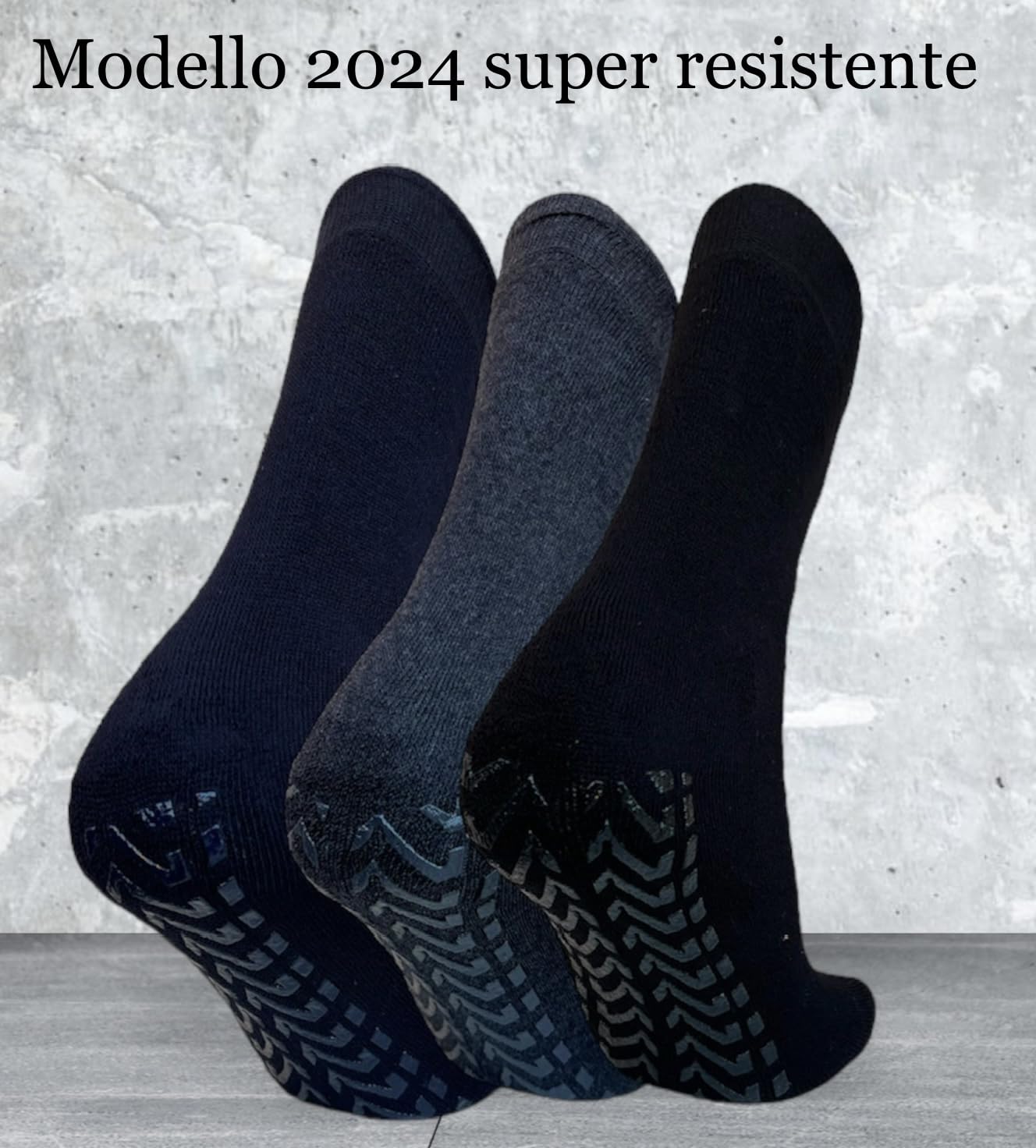 Lucchetti Socks Milano Calze Calzini Antiscivolo Uomo e Donna Spugna di Cotone Gomma Super Prodotto Italiano