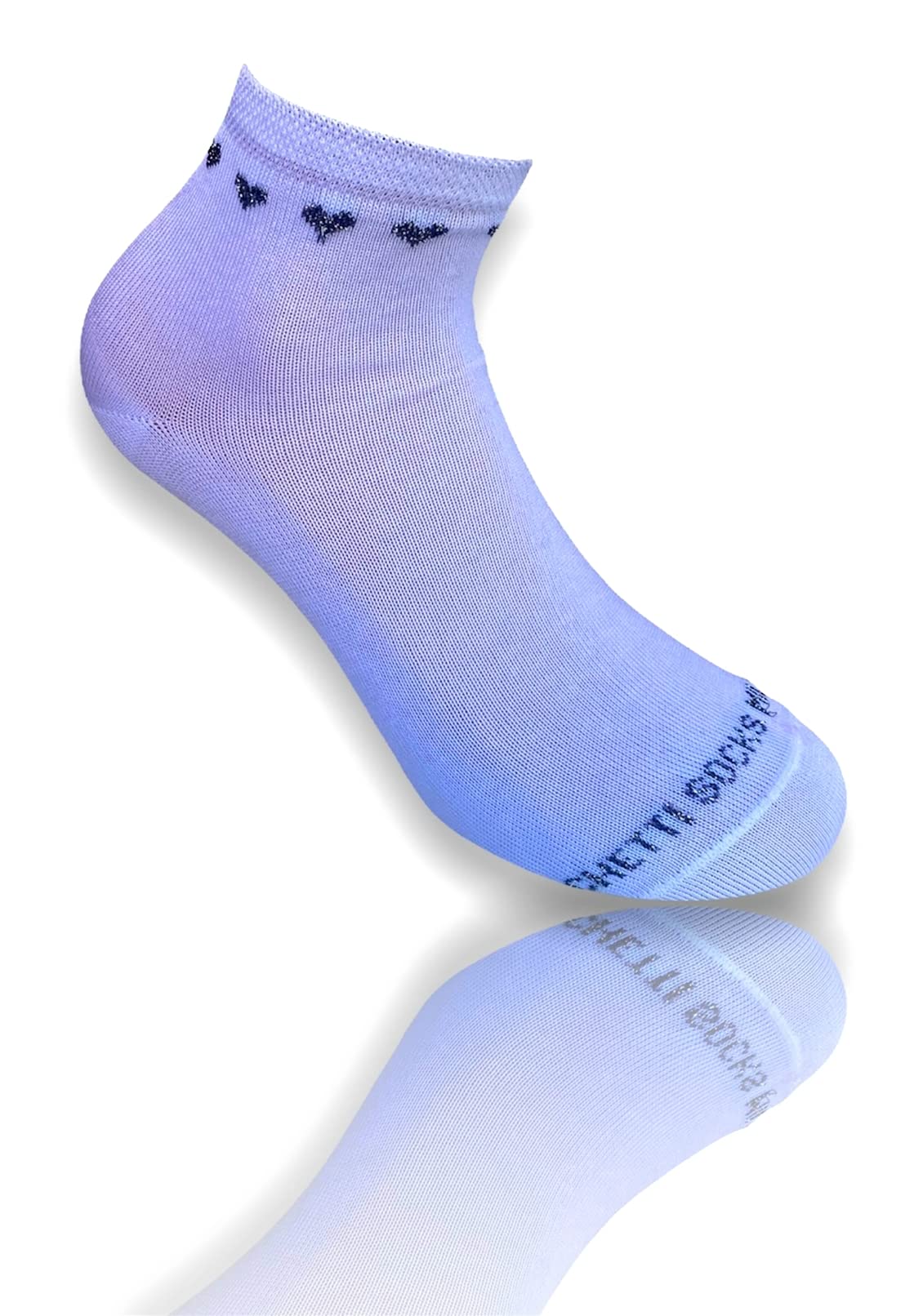 6 Paia Lucchetti Socks Milano Calzini Donna Corti Cotone Mercerizzato Fresco E Leggero Colorati Pois Fantasia Righe Made In Italy