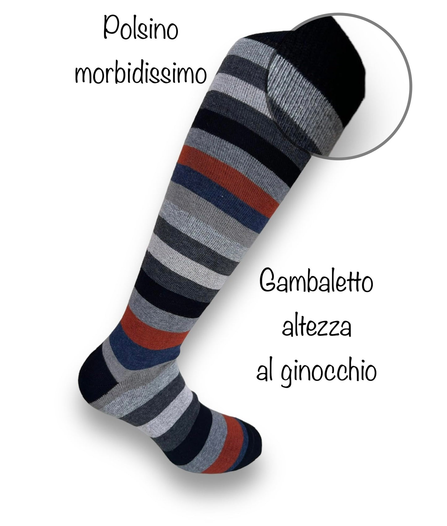 Lucchetti Socks Milano SET DA 4 PAIA DI CALZE UOMO LUNGHE CALDO COTONE COLORATE TENDENZA POIS FANTASIA FASHION MADE IN ITALY